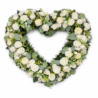 Srdcový veniec z kvetov
