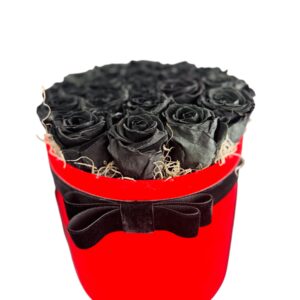 Box stabilizovaných ruží  Black 19